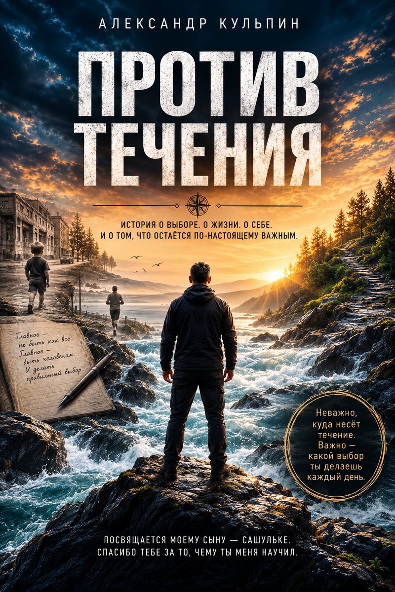 Обложка книги Александра Кульпина «Против течения»